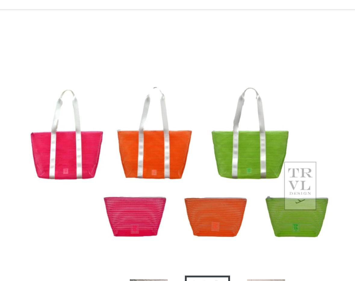 Mesh Beach Bag - Neon