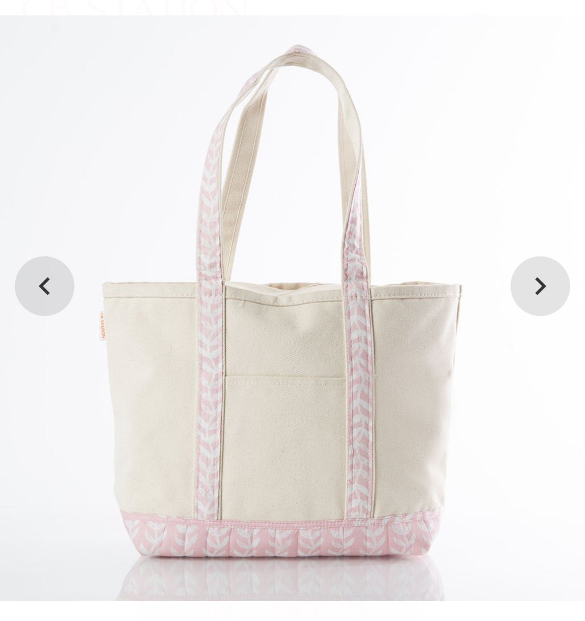 Canvas Tote in Block Print