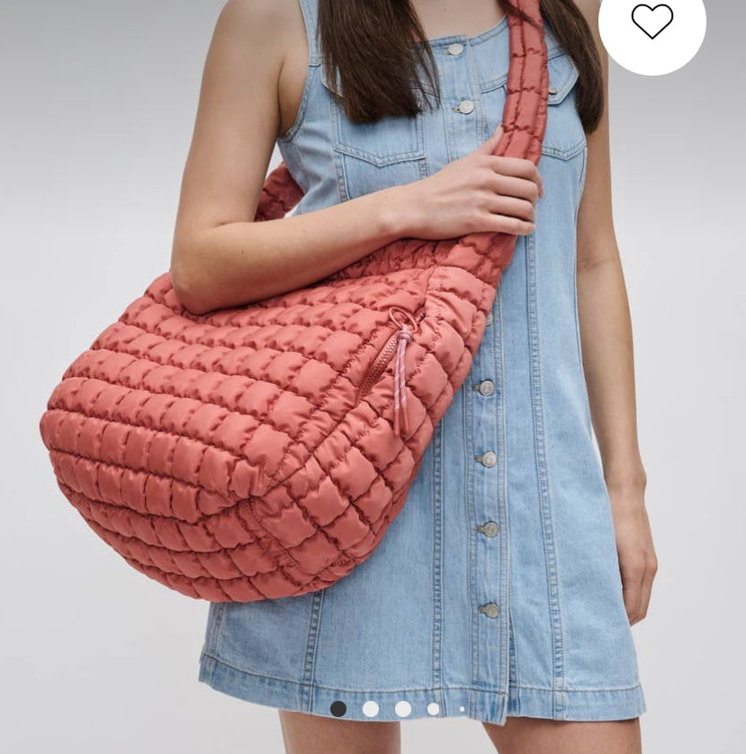 Quilted Nylon Hobo