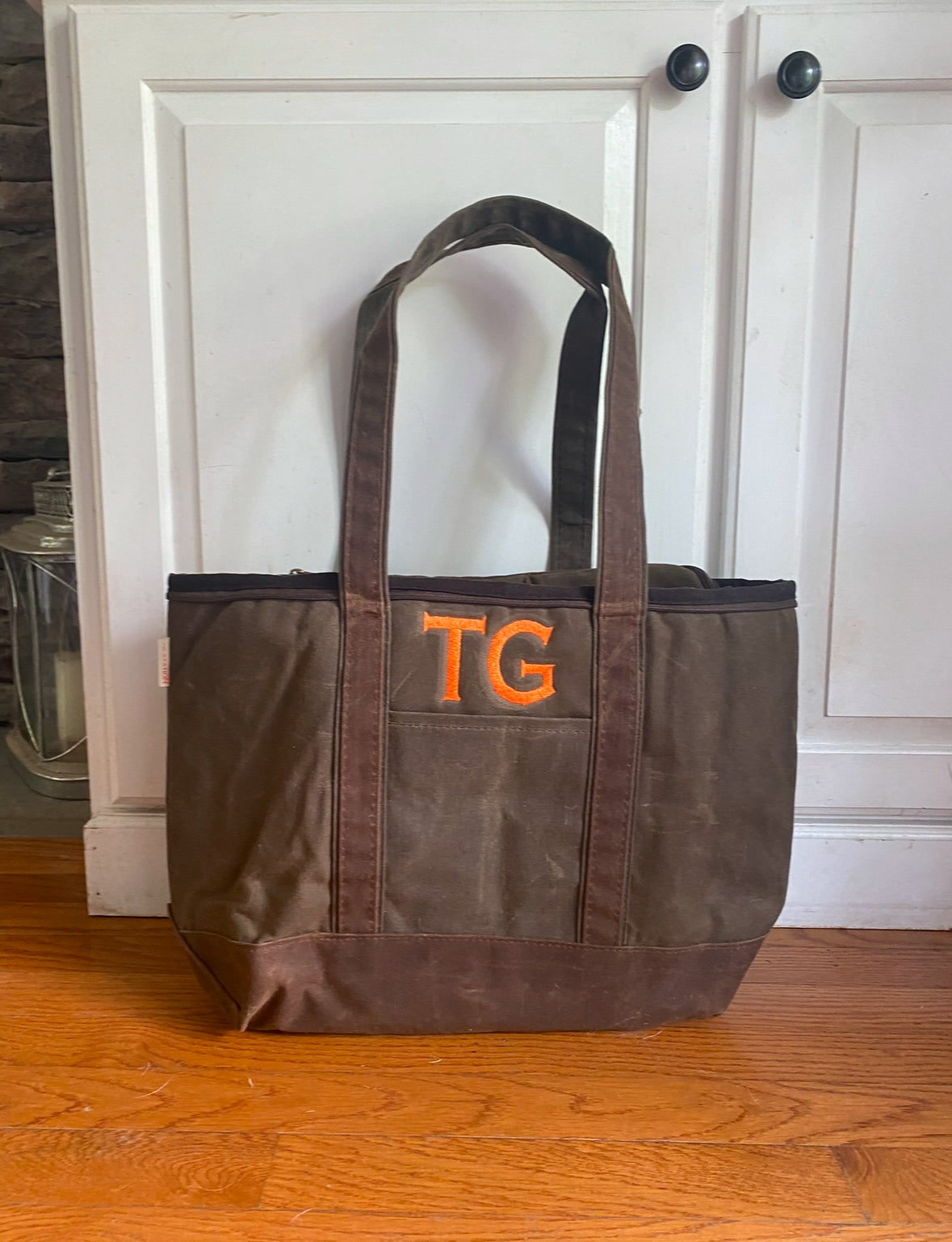 Waxed Canvas Cooler Tote