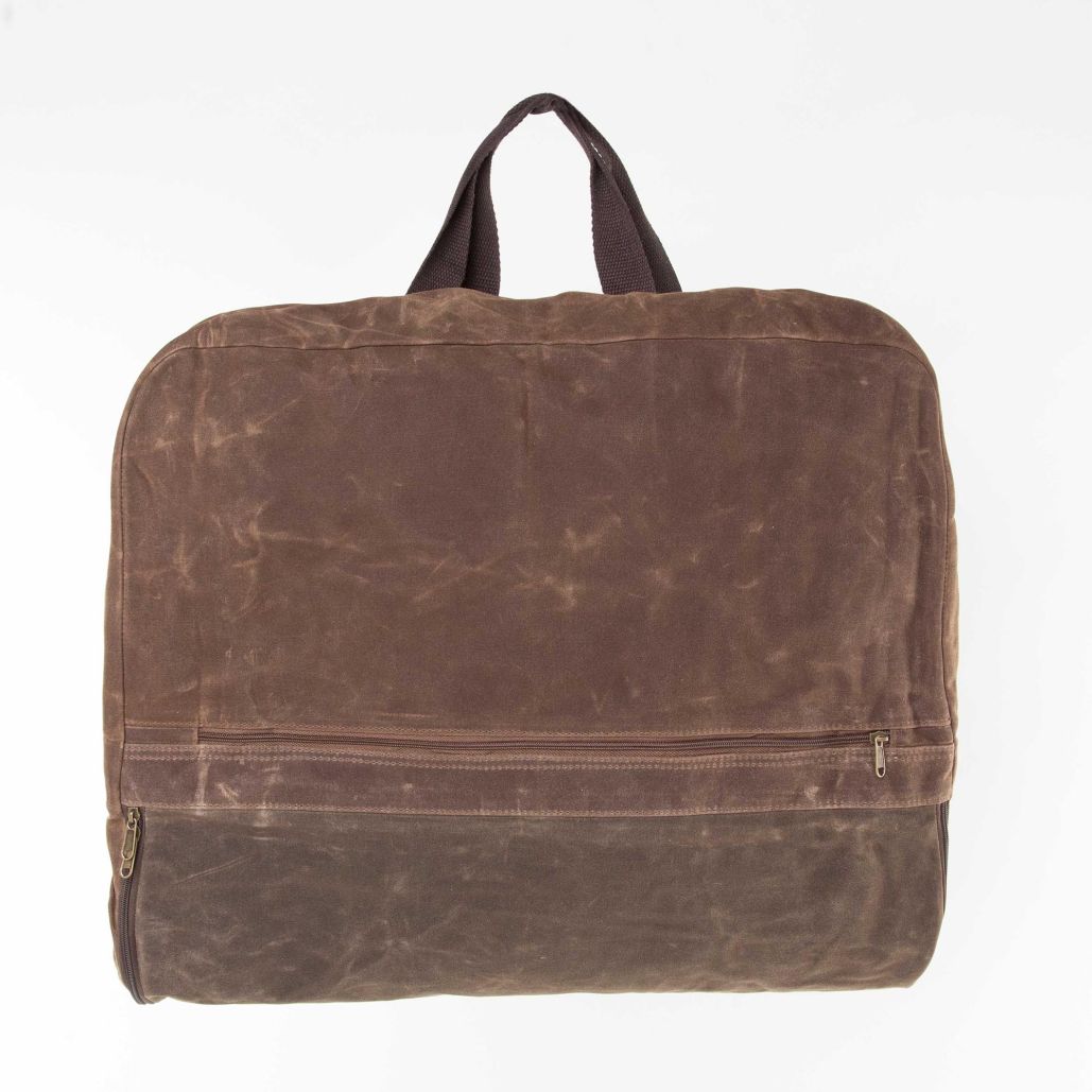 Waxed Canvas Garment Bag