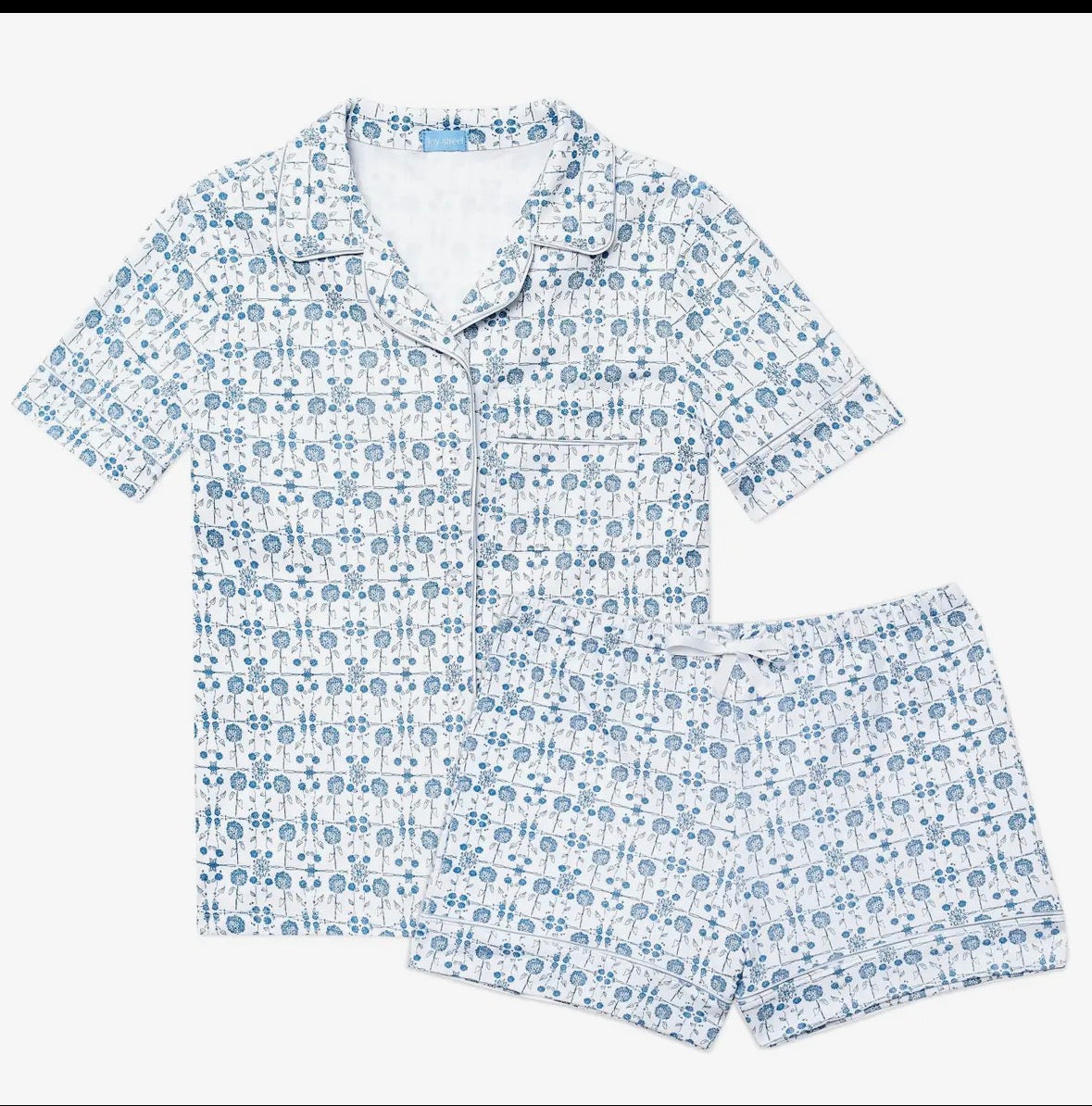 Pajamas - Women's okButton Front Short Set