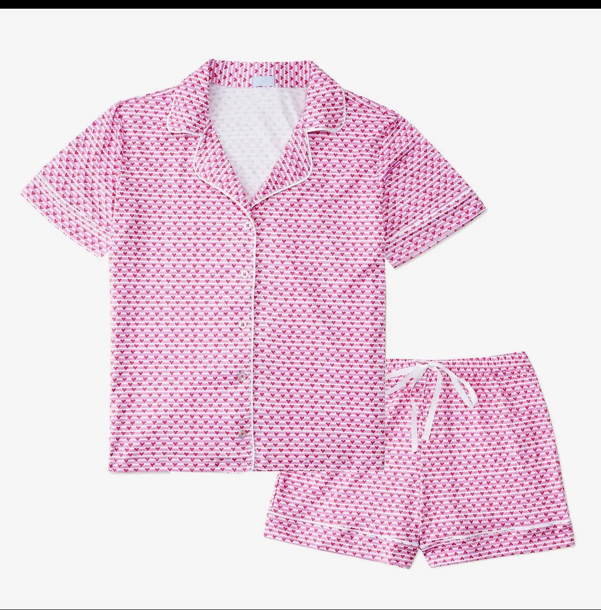 Pajamas - Women's okButton Front Short Set