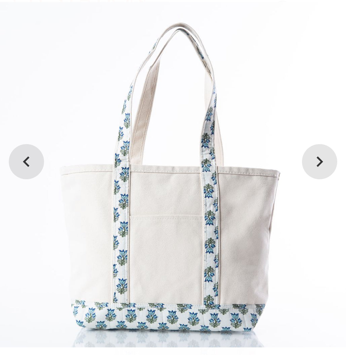 Canvas Tote in Block Print