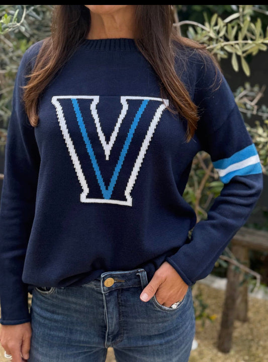 Villanova Long Sleeve - Wildcats V Neck
