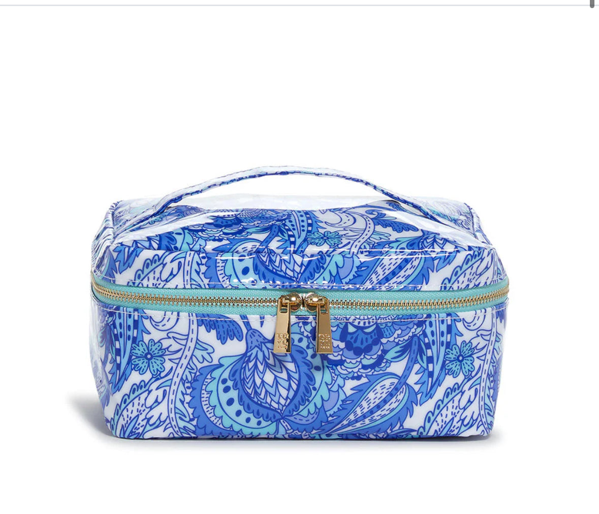Luxe Gloss Top Handle Train case