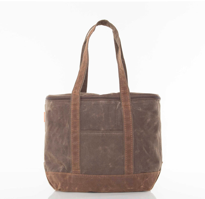 Waxed Canvas Cooler Tote